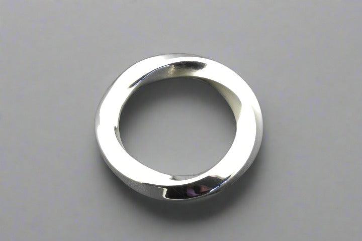 Clean Twist Band Sterling Silver Ring - Elegant Stackable Jewelry for Women, Perfect for Everyday Wear & Special Occasions