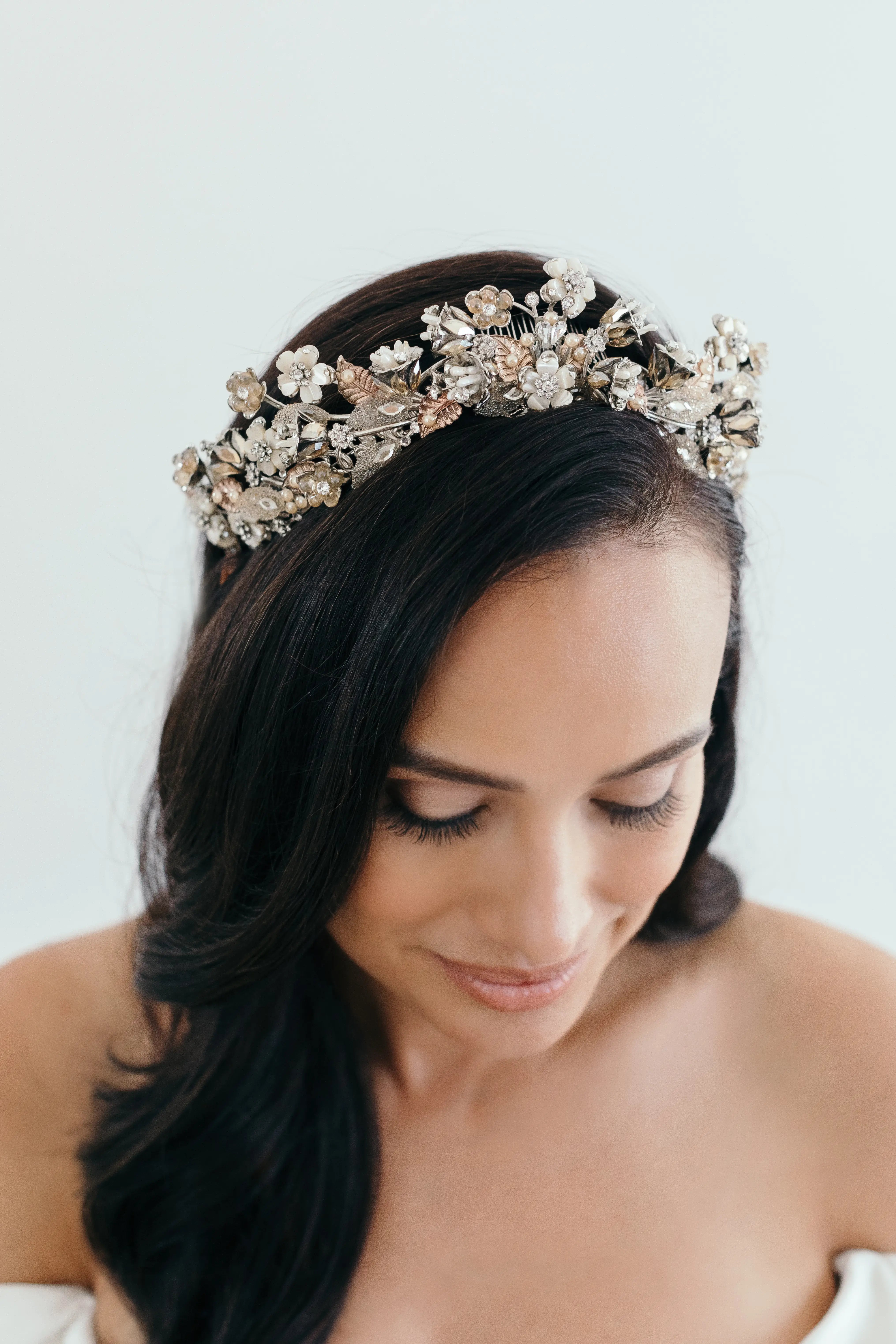 Frederica Crown - Elegant Rhinestone Tiara for Women | Perfect for Weddings, Prom, Pageants & Special Occasions