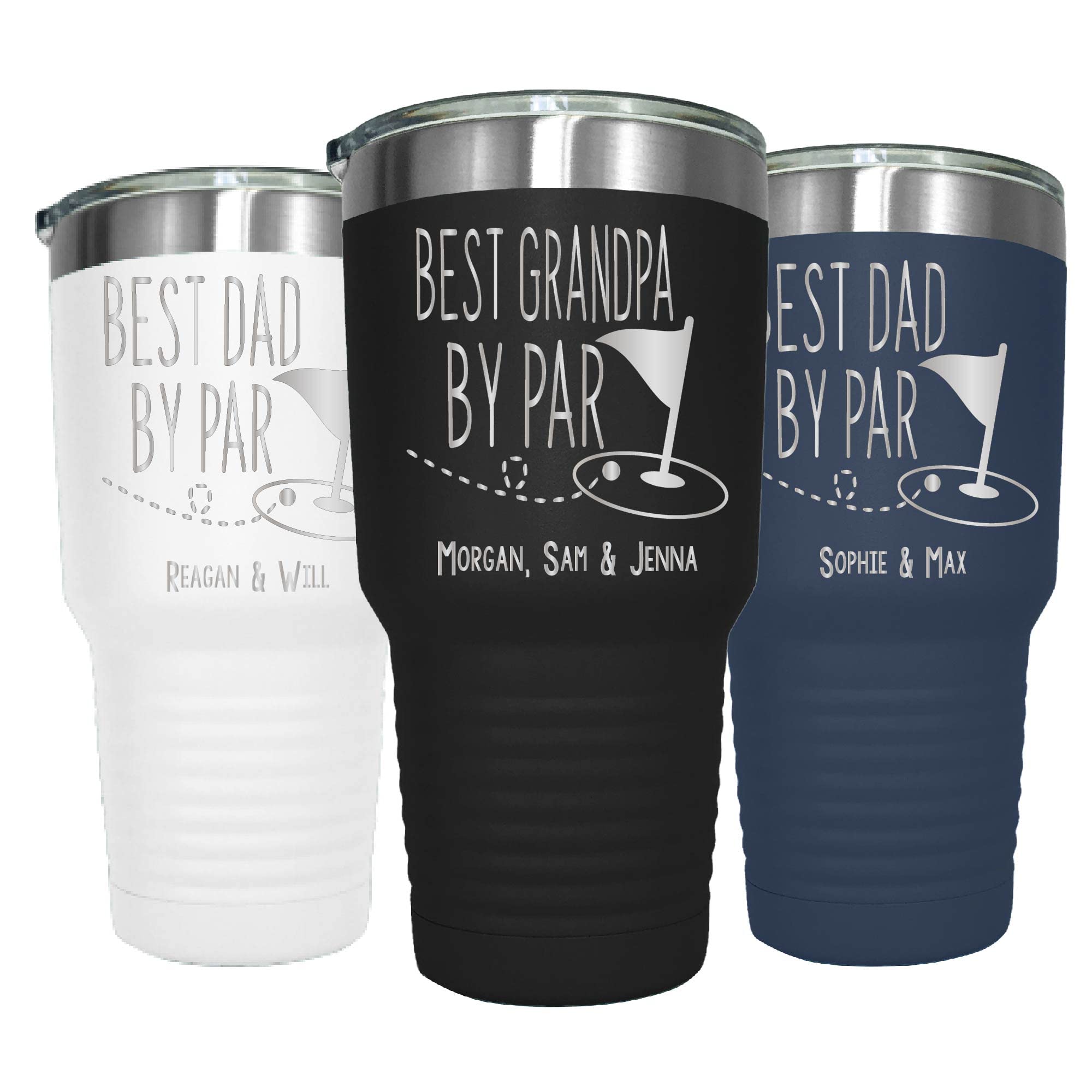 AVITO Personalized Golf Pun Tumbler - 30oz Stainless Steel Vacuum Insulated Cup with Lid & Laser Engraving - Perfect for Golfers, Office, Travel & Outdoor Activities