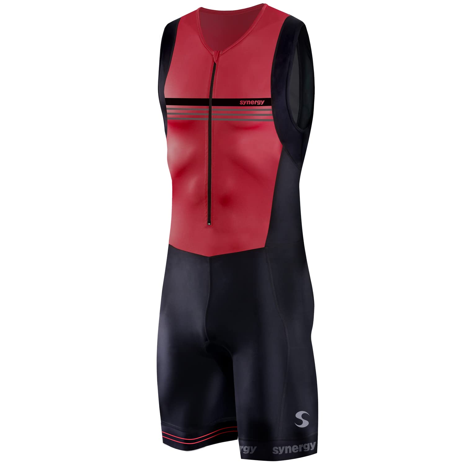 Synergy Men's Triathlon Trisuit - Lightweight, Quick-Dry & Breathable for Swimming, Cycling & Running | Perfect for Triathletes & Endurance Athletes
