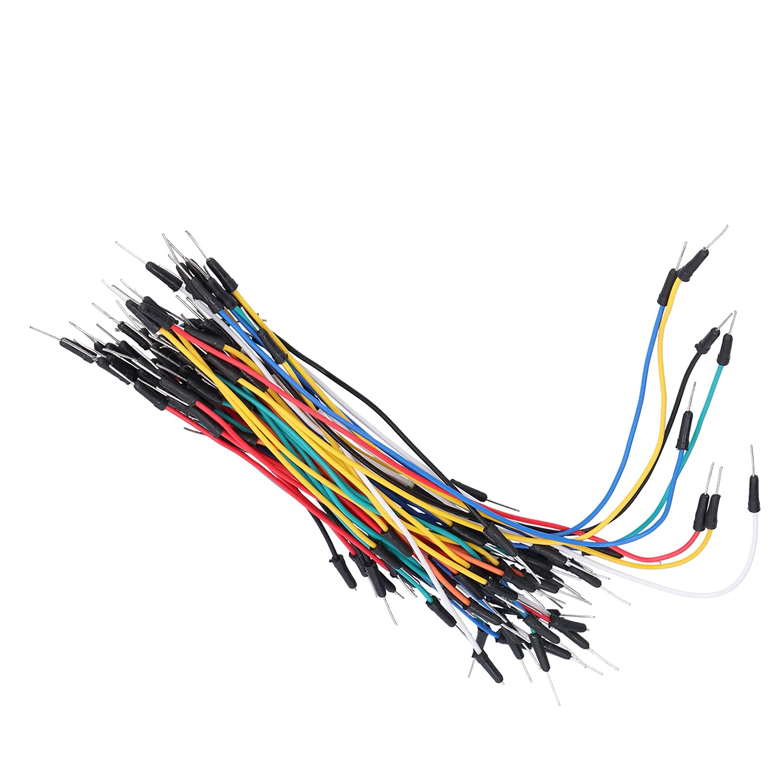 65Pcs Multicolor Breadboard Jumper Wires Kit - Durable for DIY Electronics Projects