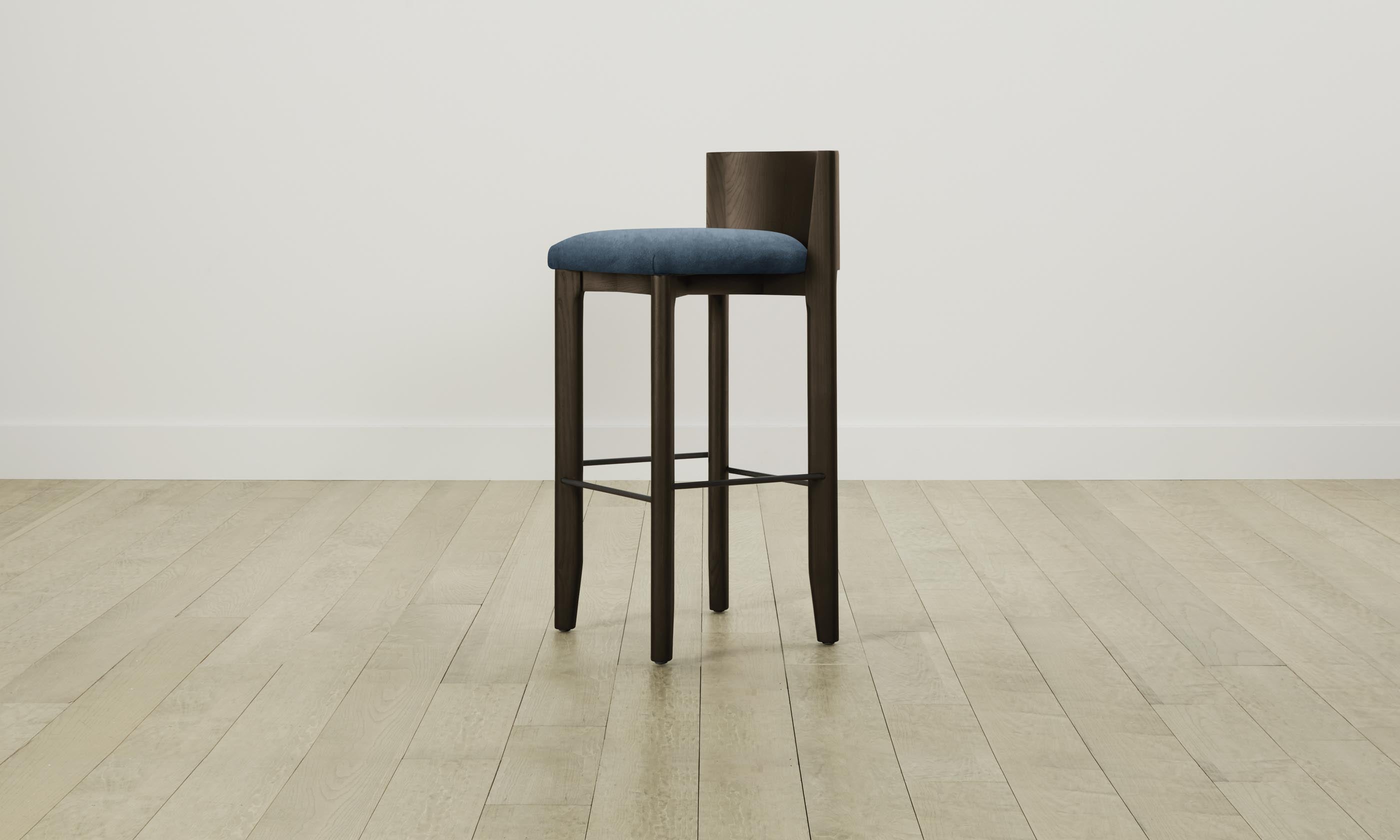 Premium Velvet Bar Stools Set of 2 - Modern Counter Height Swivel Stools with Back Support, Lagoon Blue Upholstered Dining Stools for Kitchen Island, Breakfast Bar & Home Decor