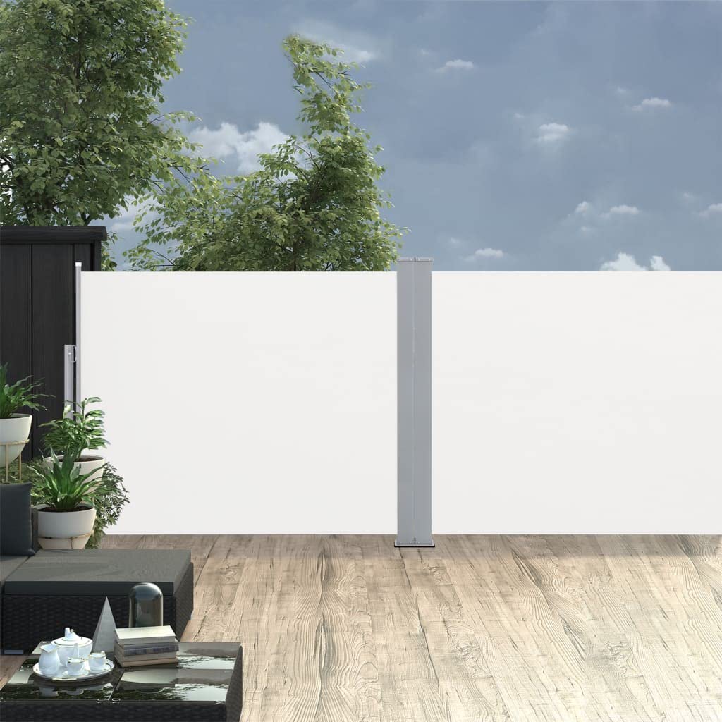 Retractable Side Awning with Double-Sided Screen - 55.1