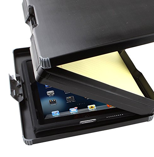 Dexas Duo Clipcase Double-Sided Clipboard - 13”x10” Portable Gray/Orange Clipboard for Office, Nursing, School & Work - Stylish & Functional Office Supplies for Home Office, Trades & Daily Organization
