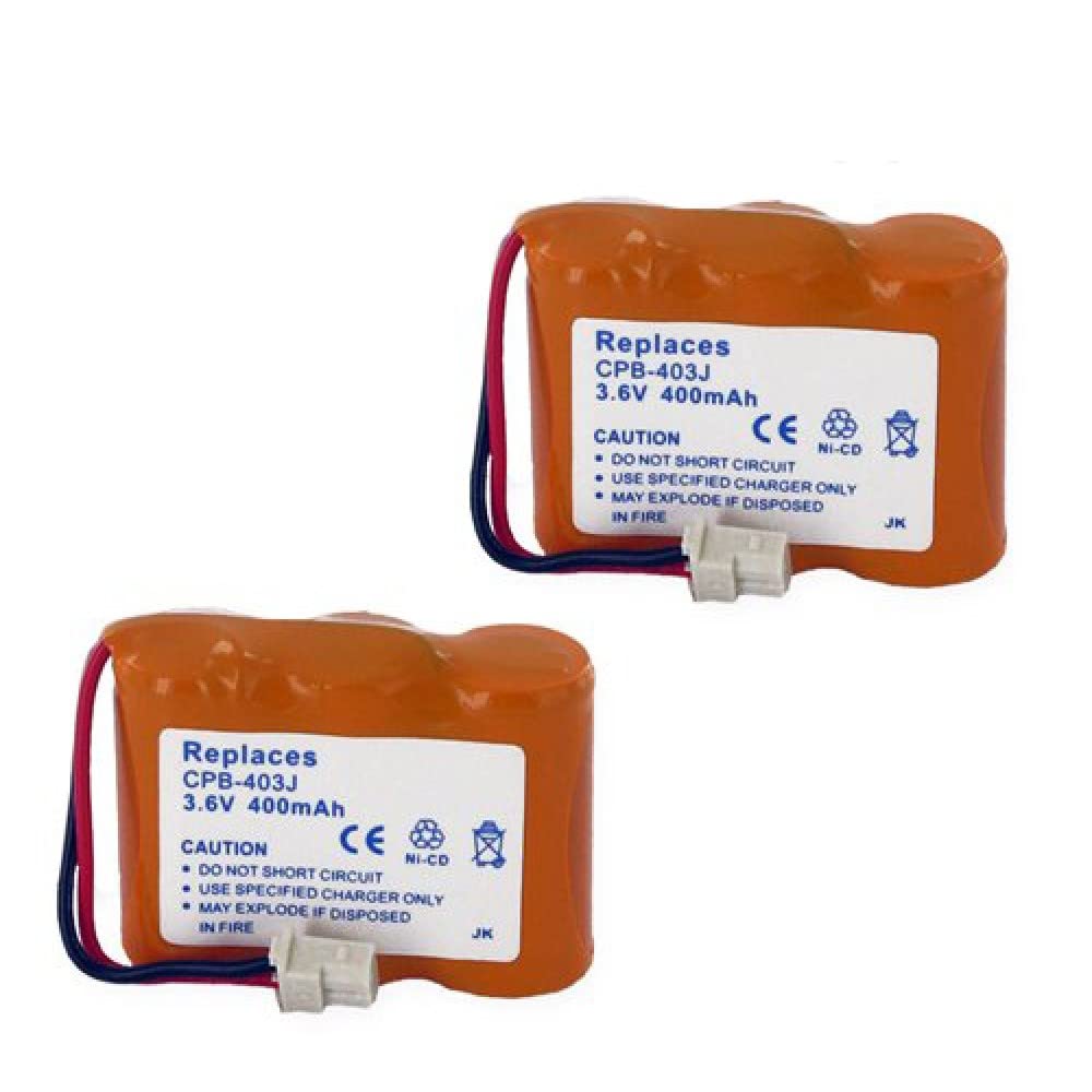 Synergy Digital Cordless Phone Battery Replacement for Vtech CS5121 - 2 Pack EM-CPB-403J Batteries | Long-Lasting Power for Home & Office Communication