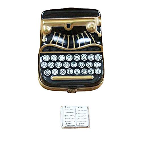 Vintage Limoges Porcelain Typewriter Figurine Box - Authentic French Collectible - Perfect for Home Decor, Gift & Collector's Display
