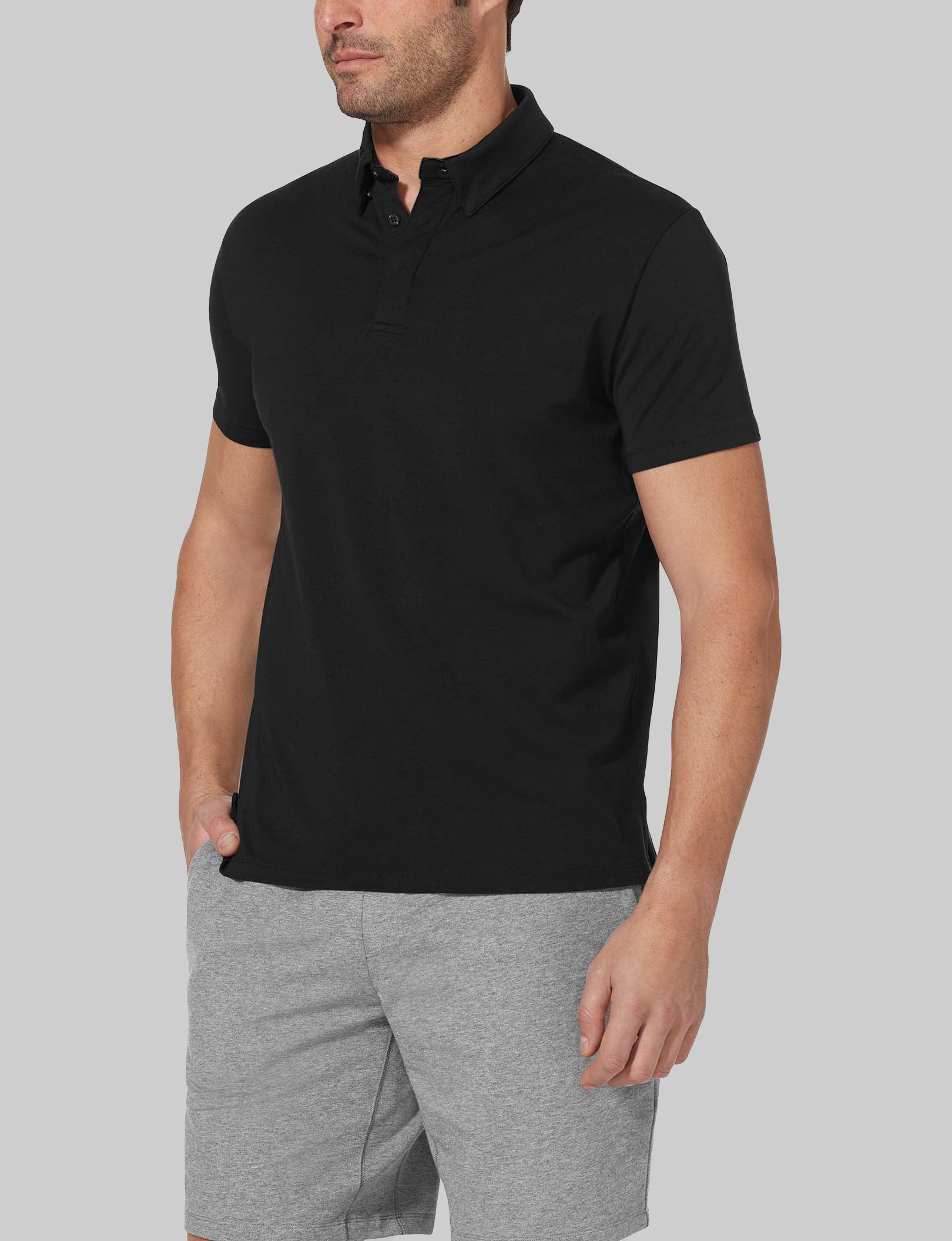 Premium Second Skin Comfort Polo Shirts (3-Pack) - Ultra Soft, Breathable & Stretchable for Men - Perfect for Work, Gym & Casual Wear