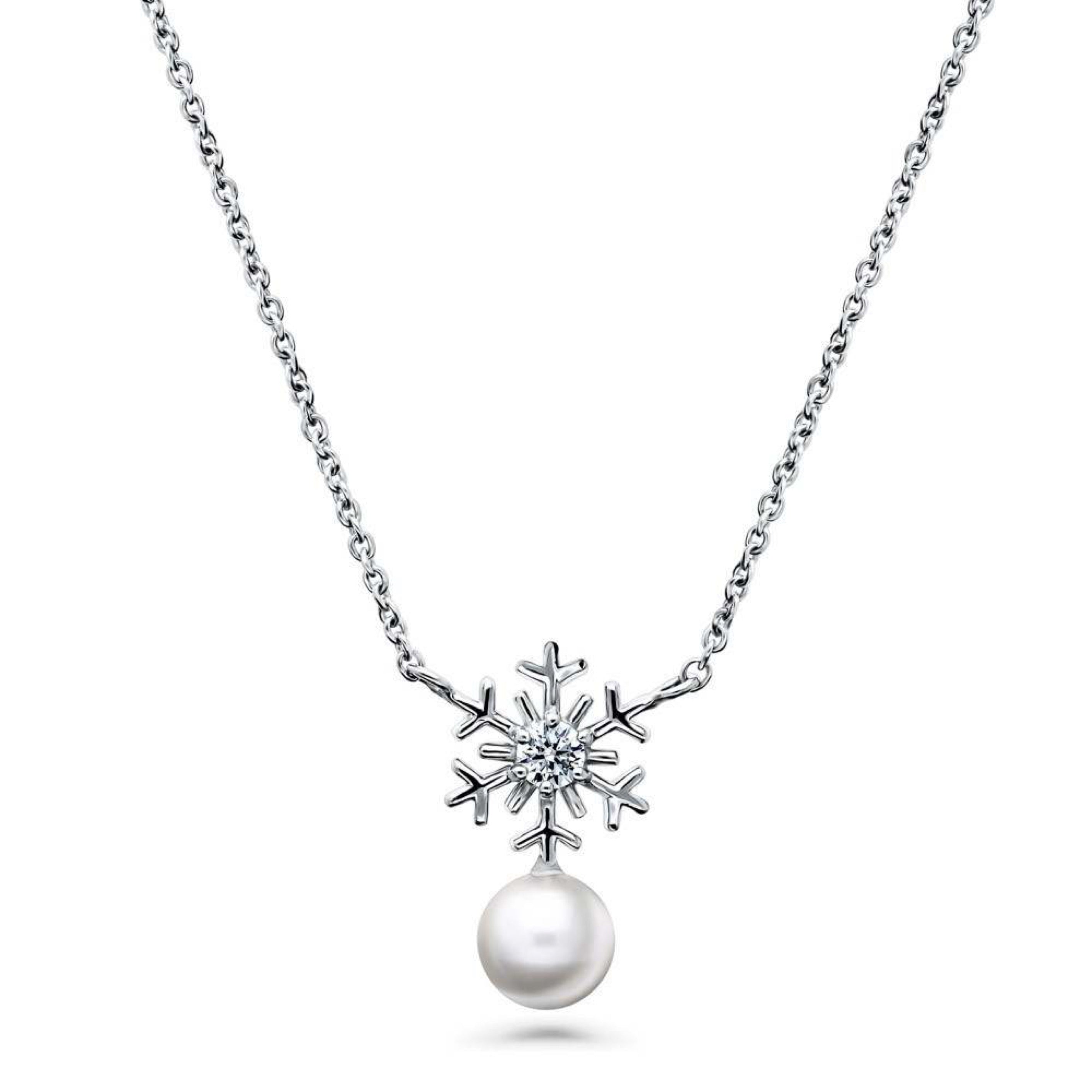 Elegant Sterling Silver Pearl Necklace for Women - Timeless Jewelry Gift for Brides, Anniversaries & Special Occasions