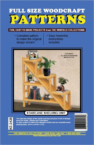 DIY Wooden Staircase Shelving Unit - Step-by-Step Woodworking Project Plan for Home Storage & Decor | Perfect for Living Room, Bedroom, or Office Organization