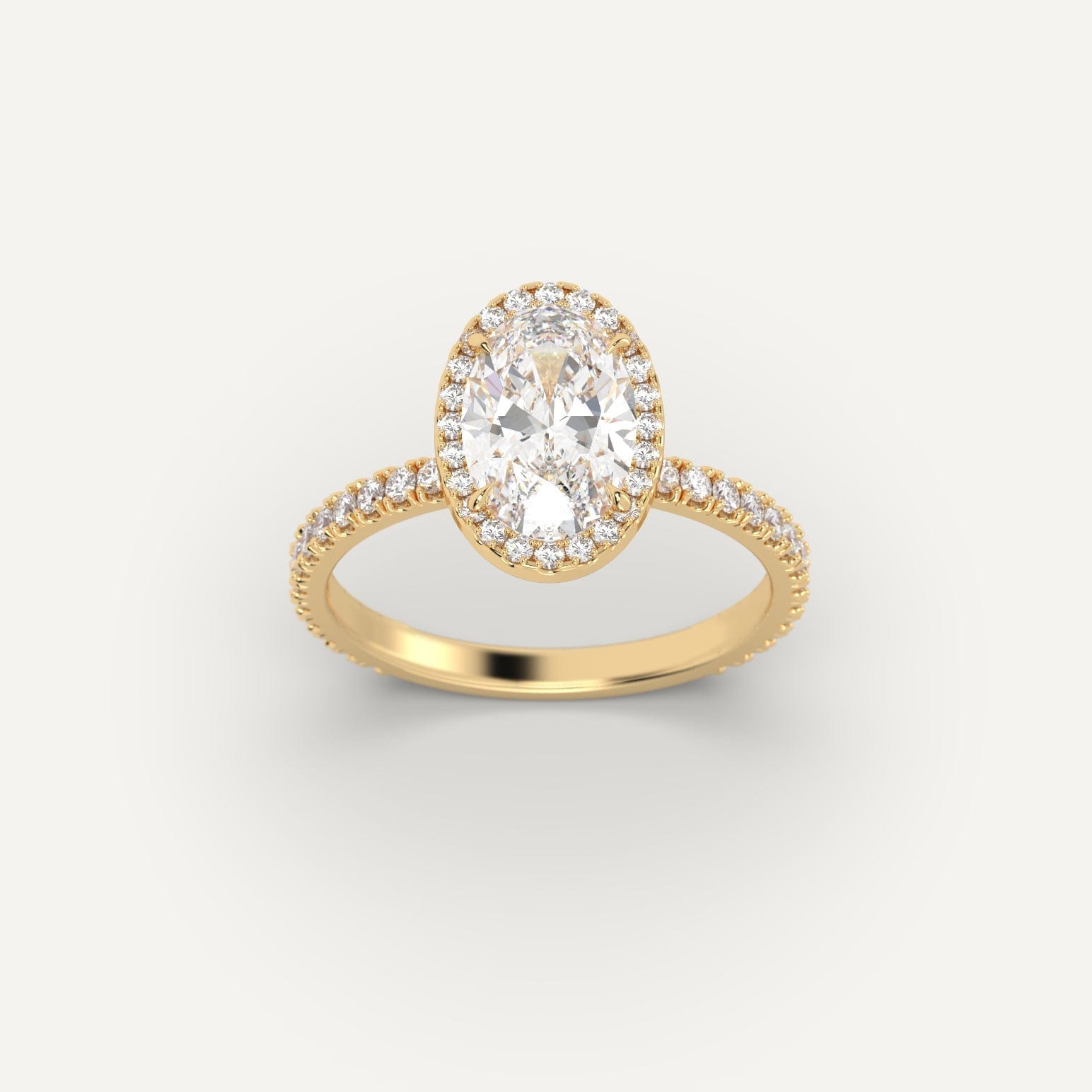 2 Carat Oval Cut Diamond Engagement Ring for Women - Elegant Solitaire Wedding Band, Perfect for Proposals, Anniversaries & Special Occasions
