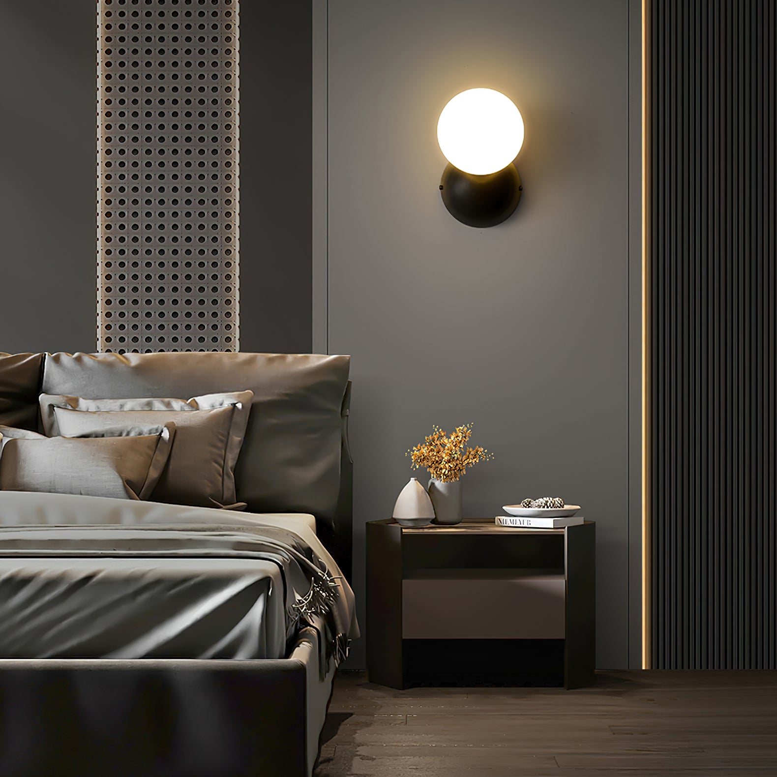 Modern Duris Wall Lamp - Energy Efficient LED Sconce Light Fixture for Bedroom, Living Room & Hallway Decor