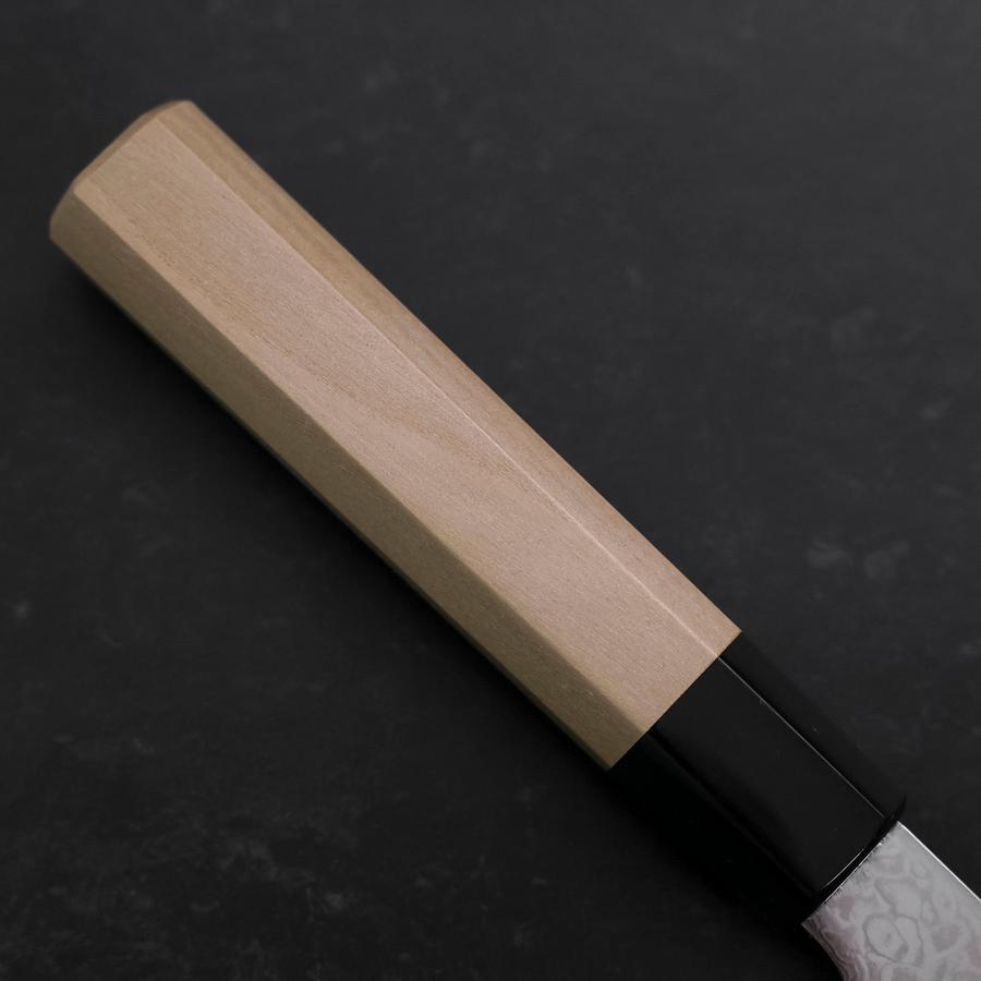 Premium Santoku ZA-18 Damascus Steel Knife 180mm (7 Inch) with Buffalo Magnolia Handle - Japanese Kitchen Knife for Professional Chefs & Home Cooking, Perfect for Slicing, Dicing & Mincing Vegetables, Meat & Fish