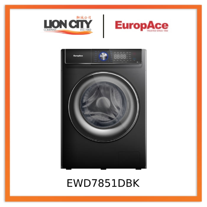 Europace EWD7851DBK 8kg/5kg Washer Dryer Combo - 4 Star Energy Rating - Perfect for Apartments & Small Laundry Spaces