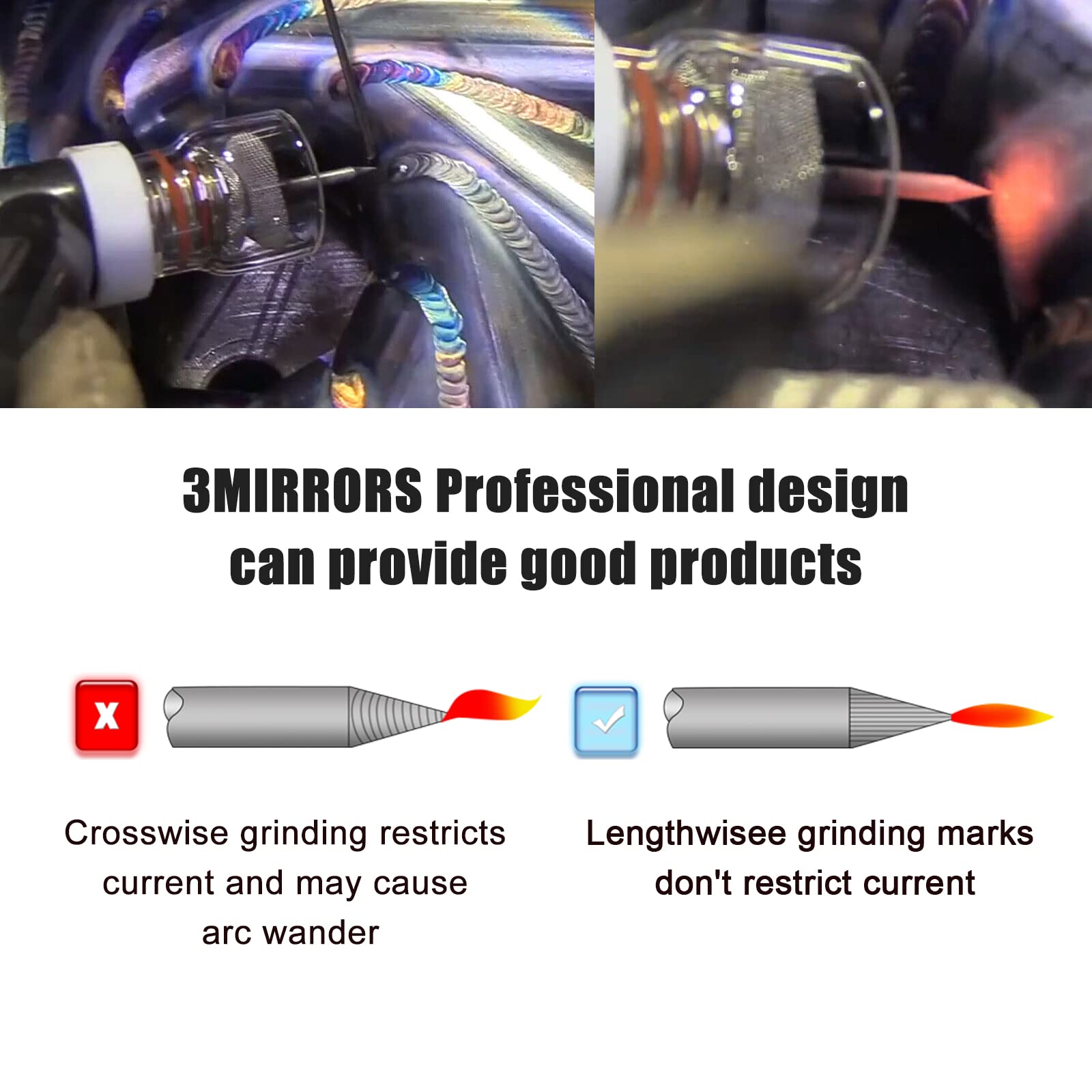 Premium Tungsten Electrode Sharpener Grinder for TIG Welding - Aluminum Single Column Open Design with Cut-Off Slot, Multi-Angle & Offsets - Includes 2 CNC Mandrels & 5x 25mm Wheels - Perfect for Precision Welding, Metal Fabrication & DIY Projects