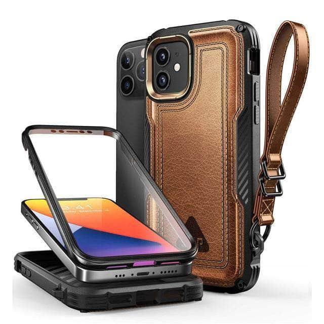 iPhone 12 6.1 Inch SUPCASE UB Royal Full Body Rugged Leather Protective Case - Shockproof & Drop Proof Cover for Everyday Use, Outdoor Activities and Travel