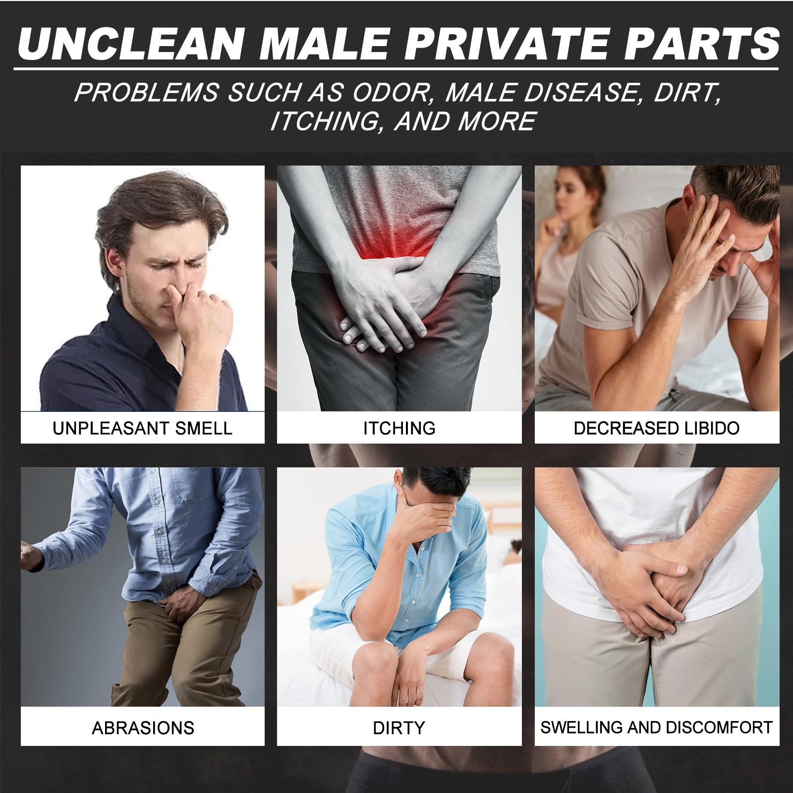 Anti-Itch Cream for Men - Fast Relief Itching Treatment with Antifungal & Antibacterial Formula - Private Area Care - Perfect for Jock Itch, Rash & Irritation Relief