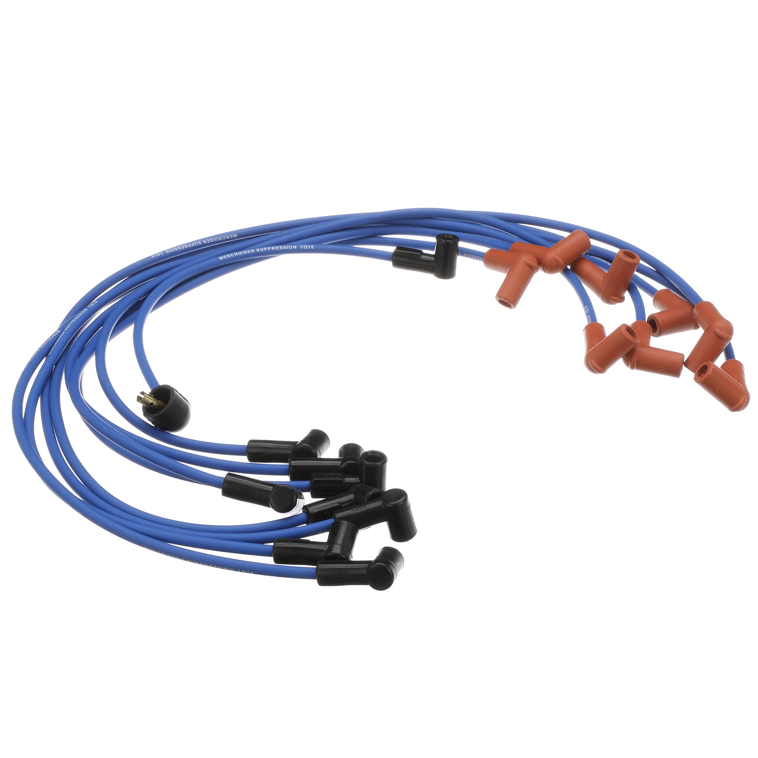 Quicksilver 847701Q24 Blue High-Performance Spark Plug Wire Kit - Compatible with Marine & Automotive Engines - Perfect for Boats, Jet Skis, and Performance Vehicles