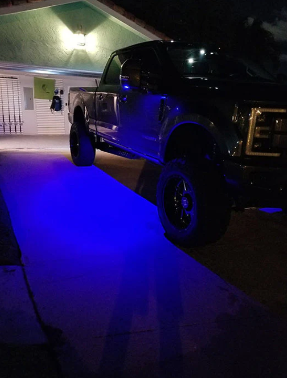 Ford Bronco 2021-2025 Ultra Bright LED Side Mirror Puddle Lights - Blue Accent Lighting | Enhance Night Visibility & Vehicle Style for Off-Road Adventures & Urban Driving