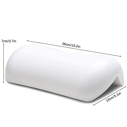 Non-Slip SPA Bath Pillow with Suction Cups - Waterproof & Soft Headrest for Relaxing Baths