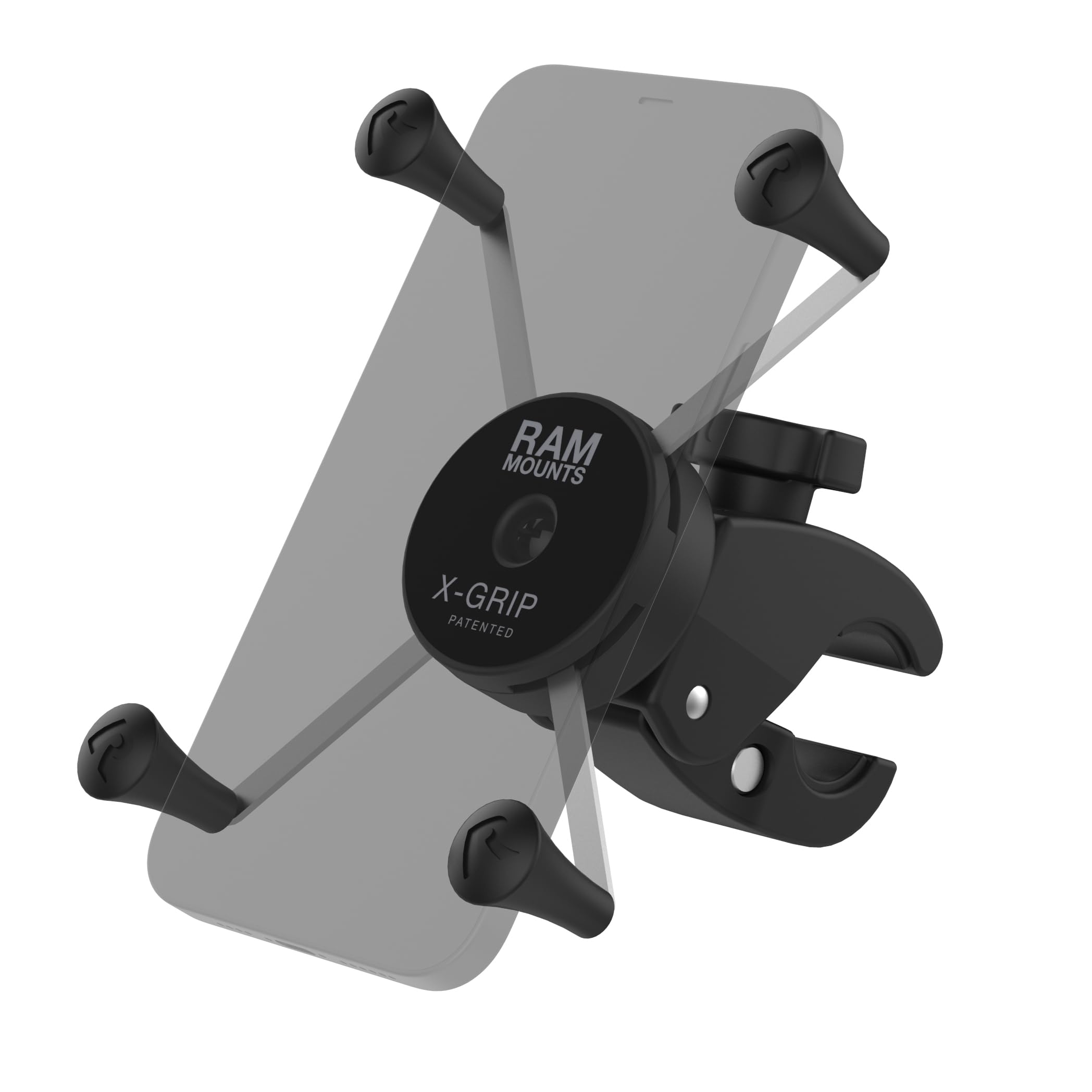 RAM MOUNTS X-Grip Large Phone Mount with Low-Profile RAM Tough-Claw RAM-HOL-UN10-400-2U for Rails 0.625\