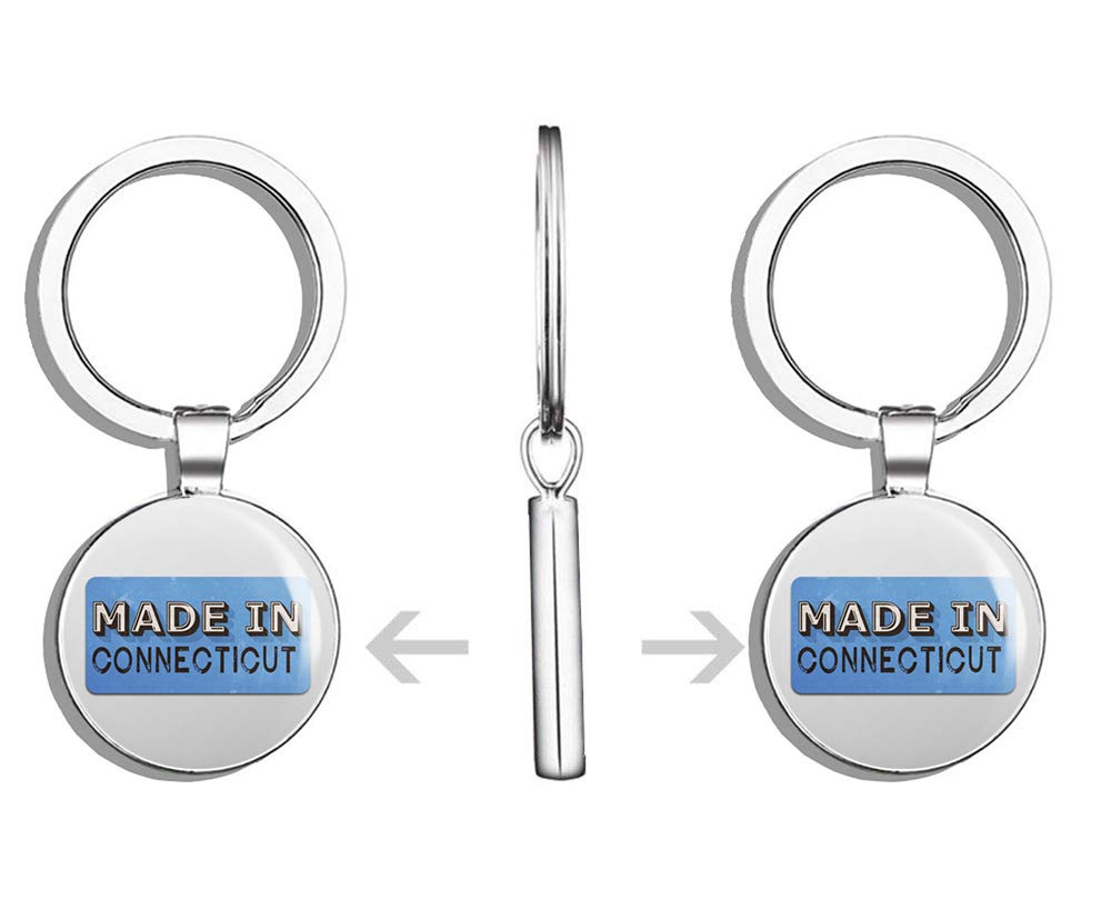 Premium Double-Sided Stainless Steel Keychain - Key Ring Holder with Car Key Finder | Durable & Stylish Connecticut-Made Accessory for Home, Office, Travel & Everyday Use