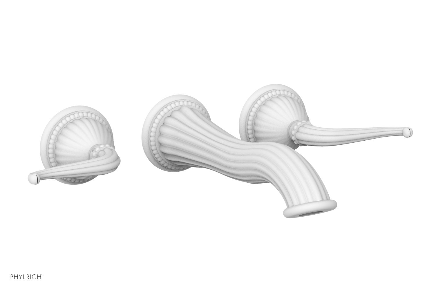 GEORGIAN & BARCELONA Wall Lavatory Set Lever Handles WL141 - Bathroom Sink Faucet for Modern & Traditional Decor - Perfect for Home, Hotel, and Commercial Use