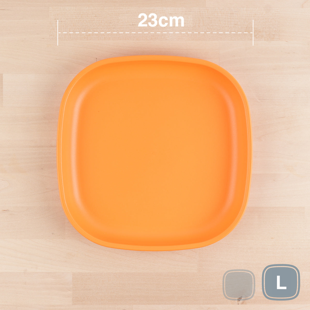 RePlay Recycled Plastic Flat Plate - Large, Durable & Eco-Friendly Dinnerware for Everyday Meals, Picnics, and Outdoor Dining