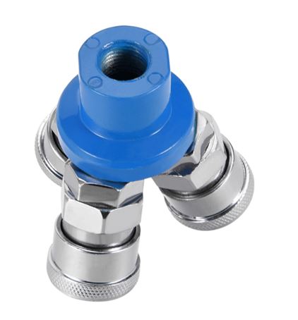 3 Way Round Quick Coupling QC R3 - High Flow Hydraulic Quick Connect Coupler for Industrial, Agricultural and Construction Equipment