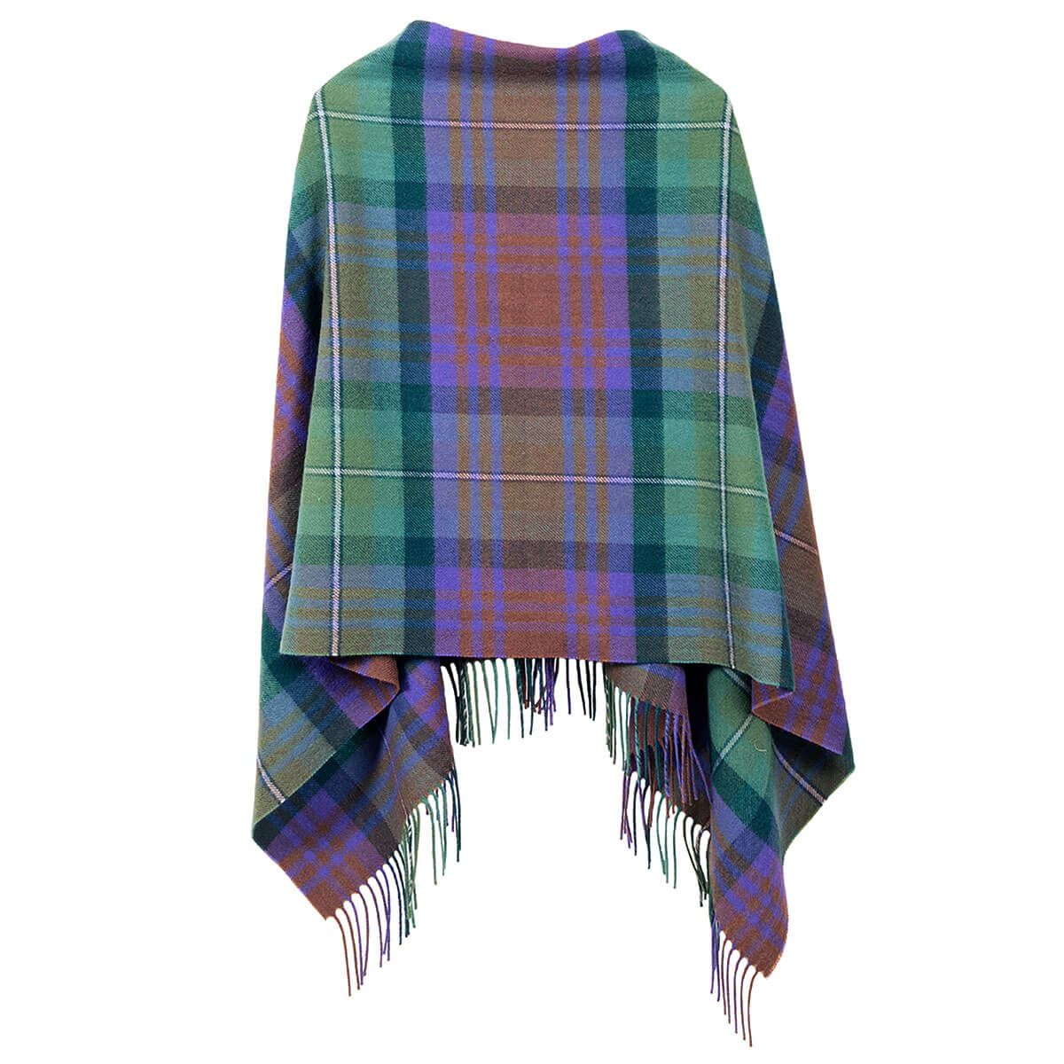 Georgia Isle of Skye Lambswool Poncho - Soft Wool Wrap Shawl for Women - Perfect for Fall, Winter & Outdoor Adventures