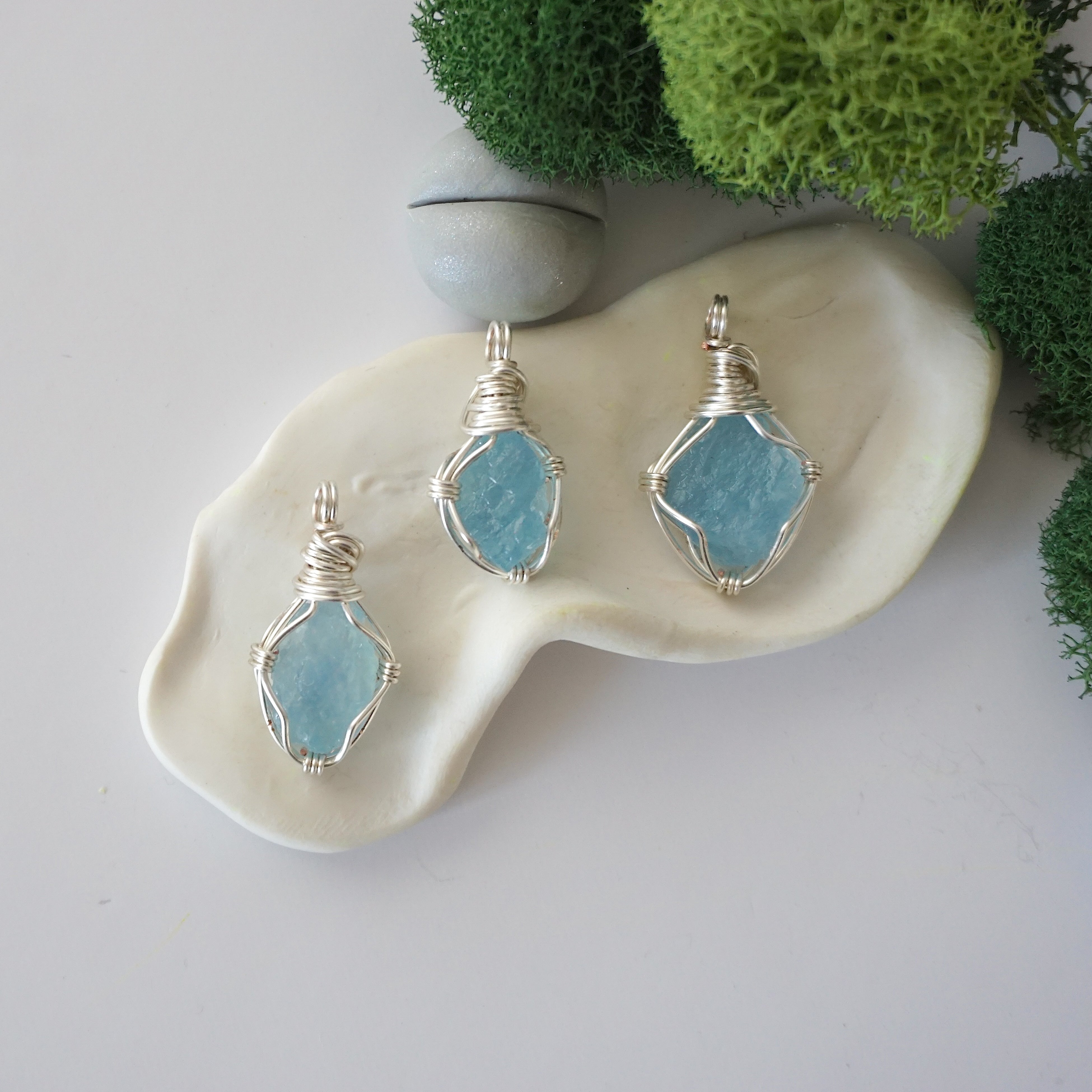 Elegant Aquamarine Birthstone Necklace - March Birthstone Jewelry for Women, Sterling Silver Pendant with Genuine Crystal | Perfect Gift for Mom, Daughter, Birthday & Anniversary