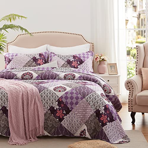 Purple-patchwork
