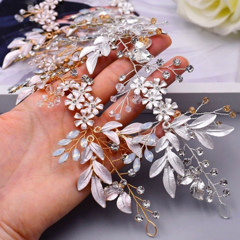 Bohemian Crystal Headband for Women - Silver, Gold & Rose Gold Hair Accessories for Weddings, Parties & Everyday Wear