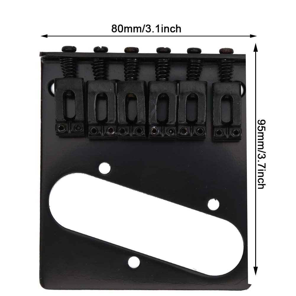Premium Black Electric Guitar Bridge for TL Models - High-Quality Replacement Part for Smooth Playability & Enhanced Tone - Perfect for Rock, Blues & Studio Recording