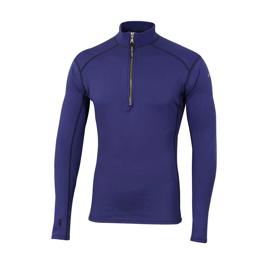 SUB STANDARD Factor 2 Long Sleeve Zip Neck Mid Layer Top - Men's Thermal Base Layer for Hiking, Skiing & Outdoor Activities