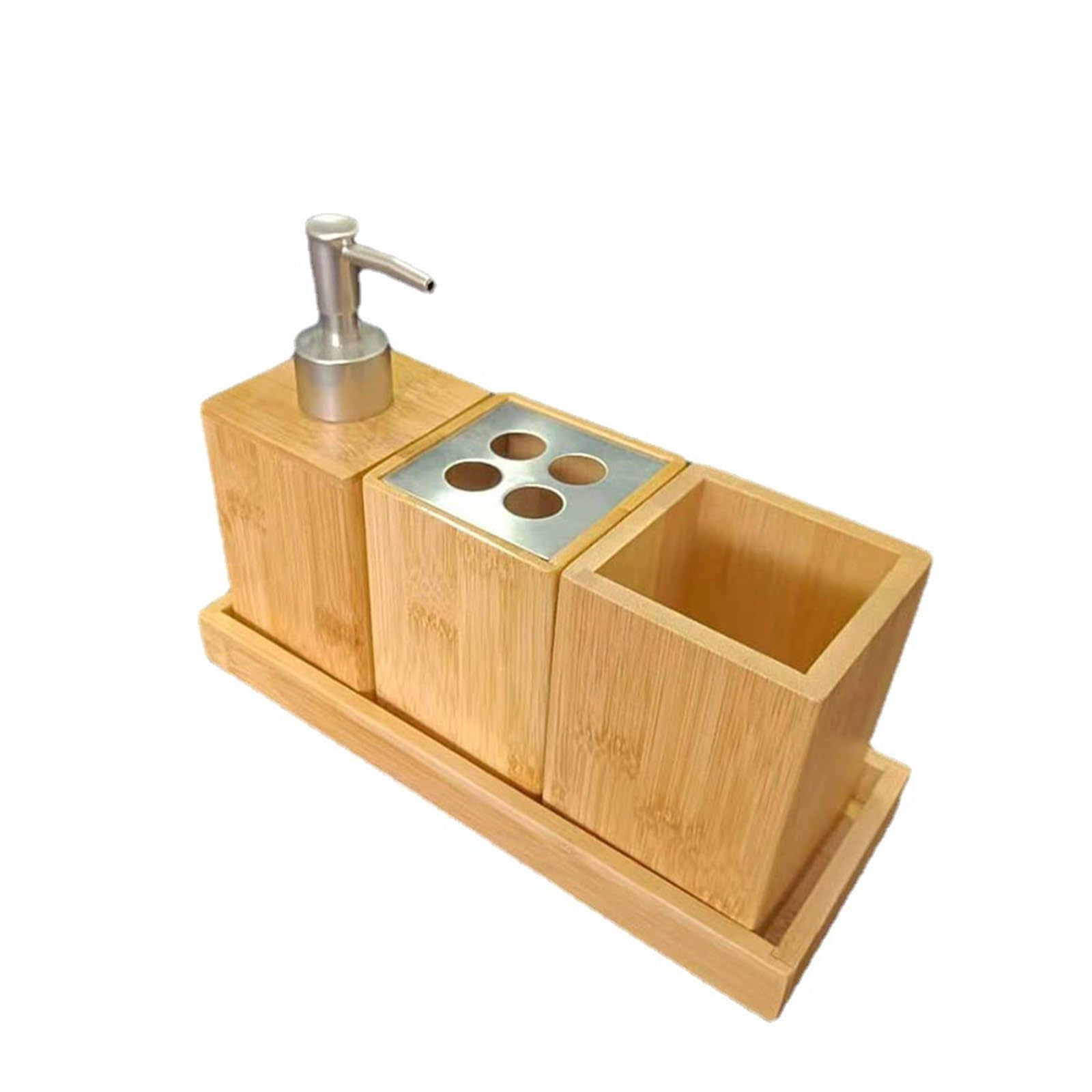 Premium Bathroom Essentials Set - 3-Piece Toothbrush, Mouthwash & Bath Accessories for Home, Travel & Daily Hygiene Care