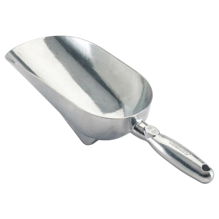 Winco 24 Oz Aluminum Scoop - Commercial Grade Kitchen Utensil for Ice Cream, Pet Food, and Bulk Ingredients