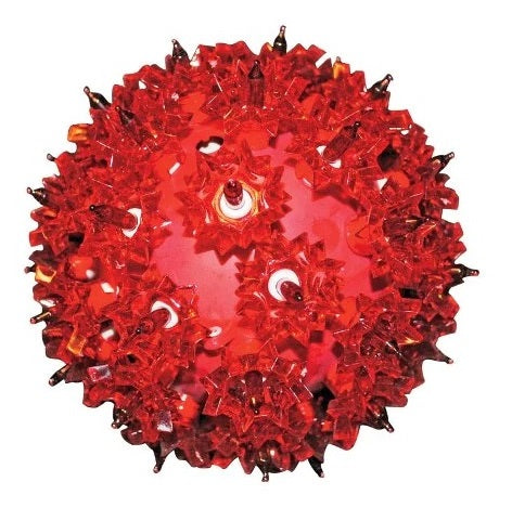 (Red) 6 inch Starlight Sphere lit with 50 Red lights