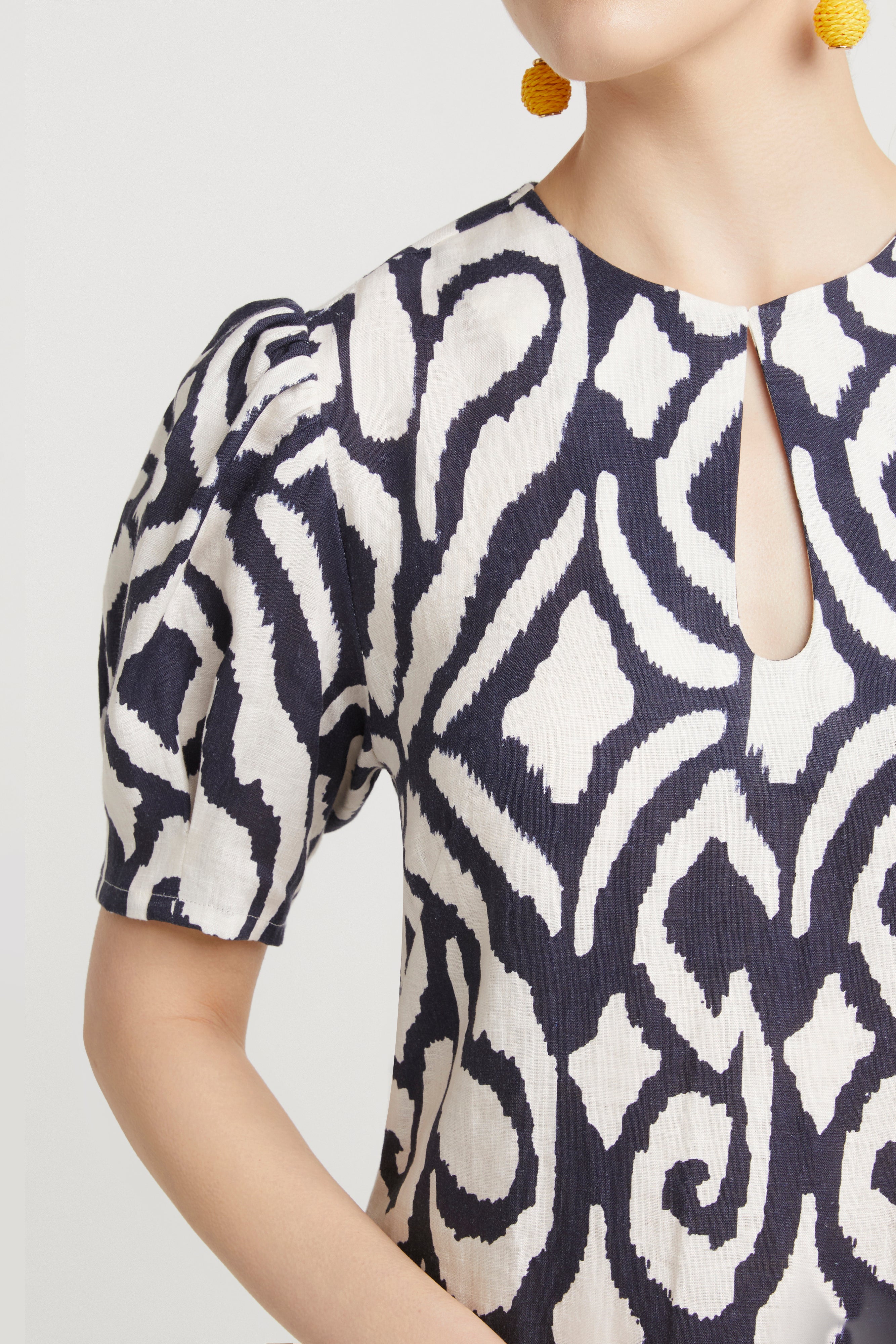 Husk Jade Print Dress - Elegant Floral Summer Dress for Women | Perfect for Beach Vacations, Parties, and Casual Outings