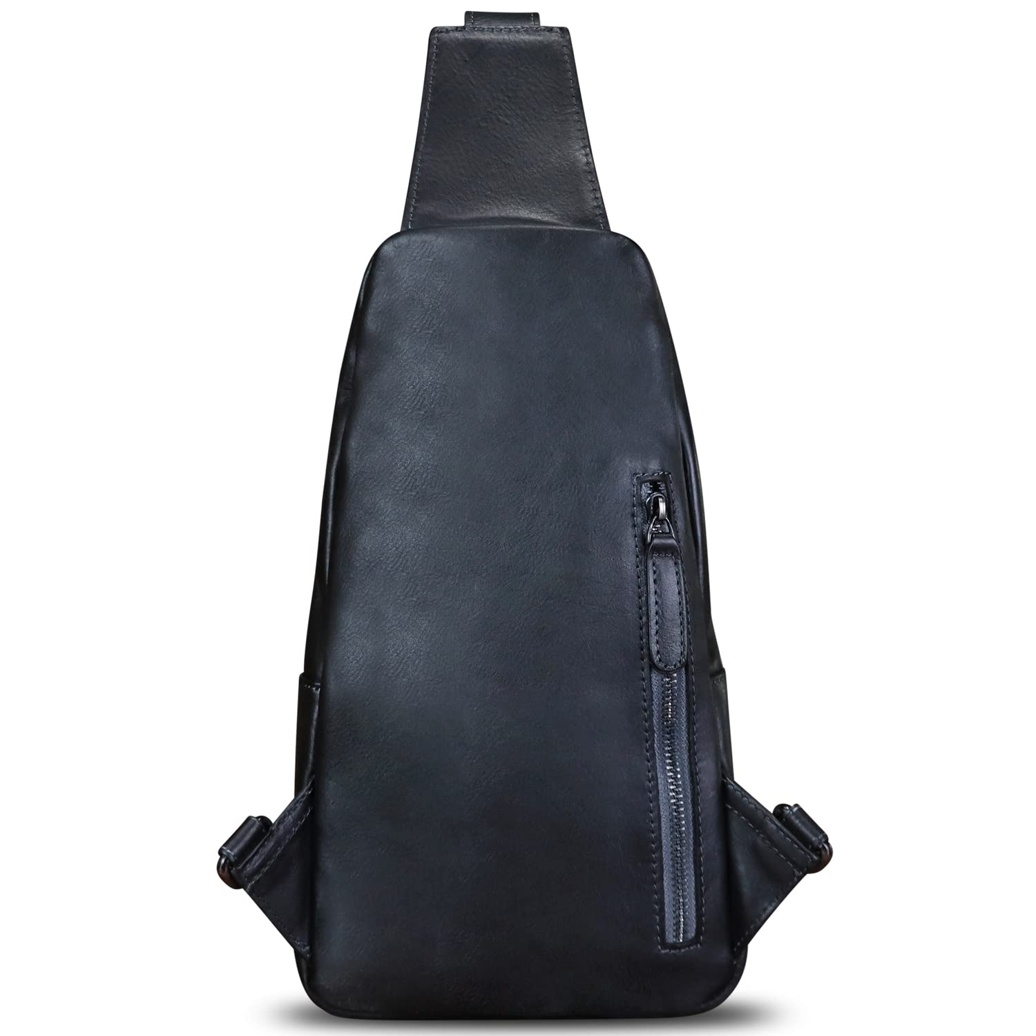 LRTO Genuine Leather Sling Bag for Women & Men - Handmade Vintage Crossbody Backpack, Hiking Daypack - Perfect for Travel, Hiking & Daily Use