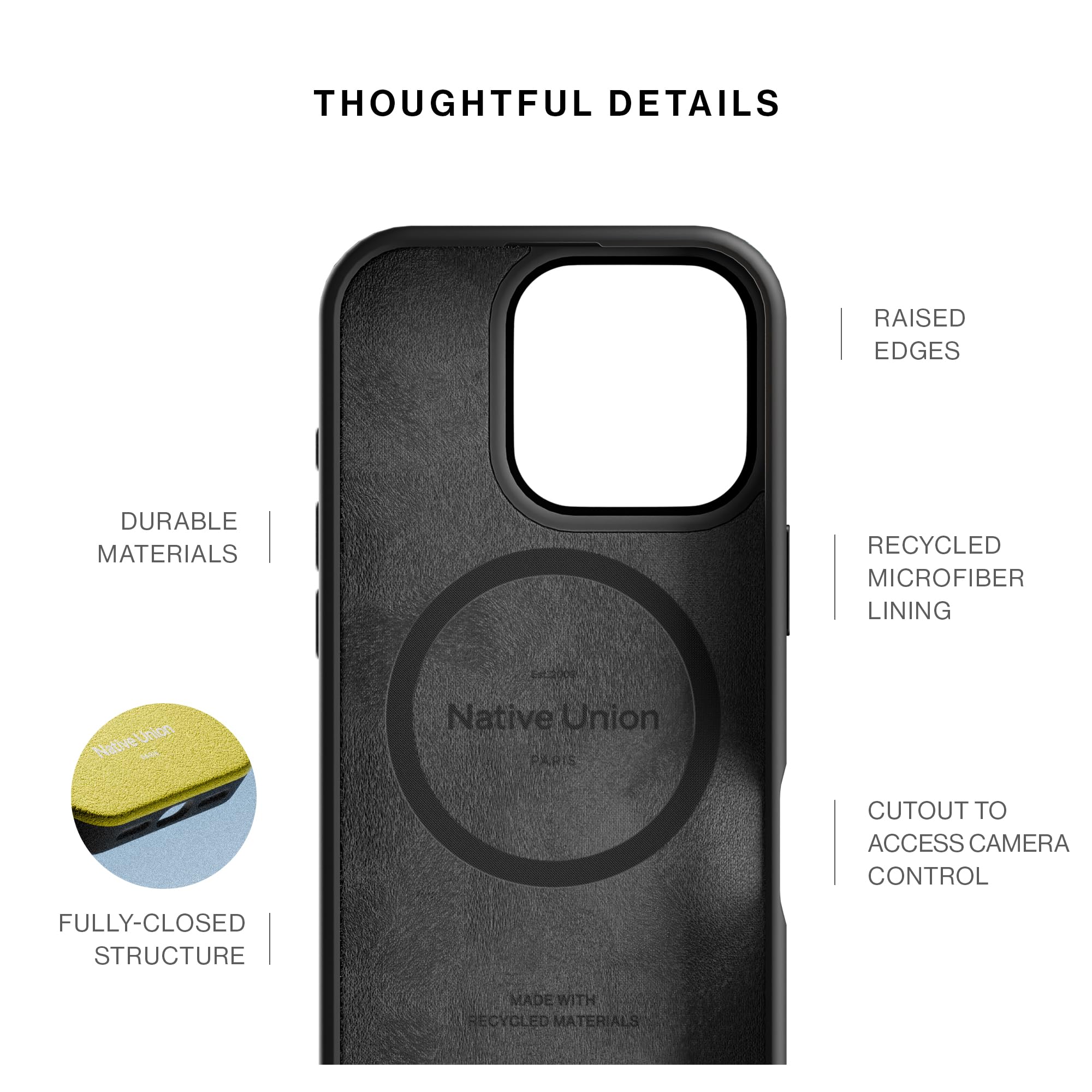 Native Union Active MagSafe Case for iPhone 16 Pro - Ultra-Durable 10ft Drop Protection | Rugged Design with Built-in Magnets | Eco-Friendly Recycled Materials | Perfect for Outdoor Adventures & Daily Use (Sandstone)