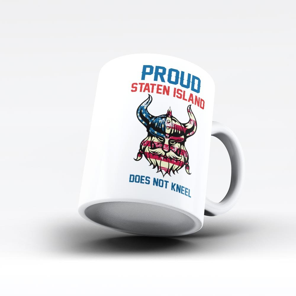Staten Island White Coffee Mug by HOM - Unique Gift for Staten Island Born People, Friends & Family - Perfect for Home, Office & Coffee Lovers