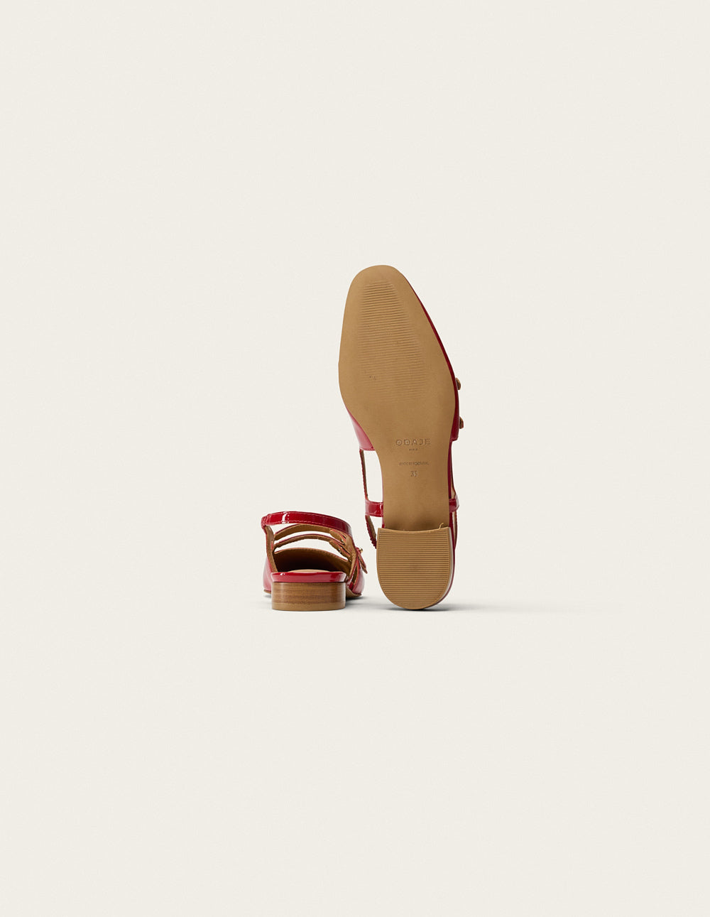 Red Patent Leather Ballerina Flats - Women's Comfortable & Stylish Shoes for Work, Office & Casual Wear