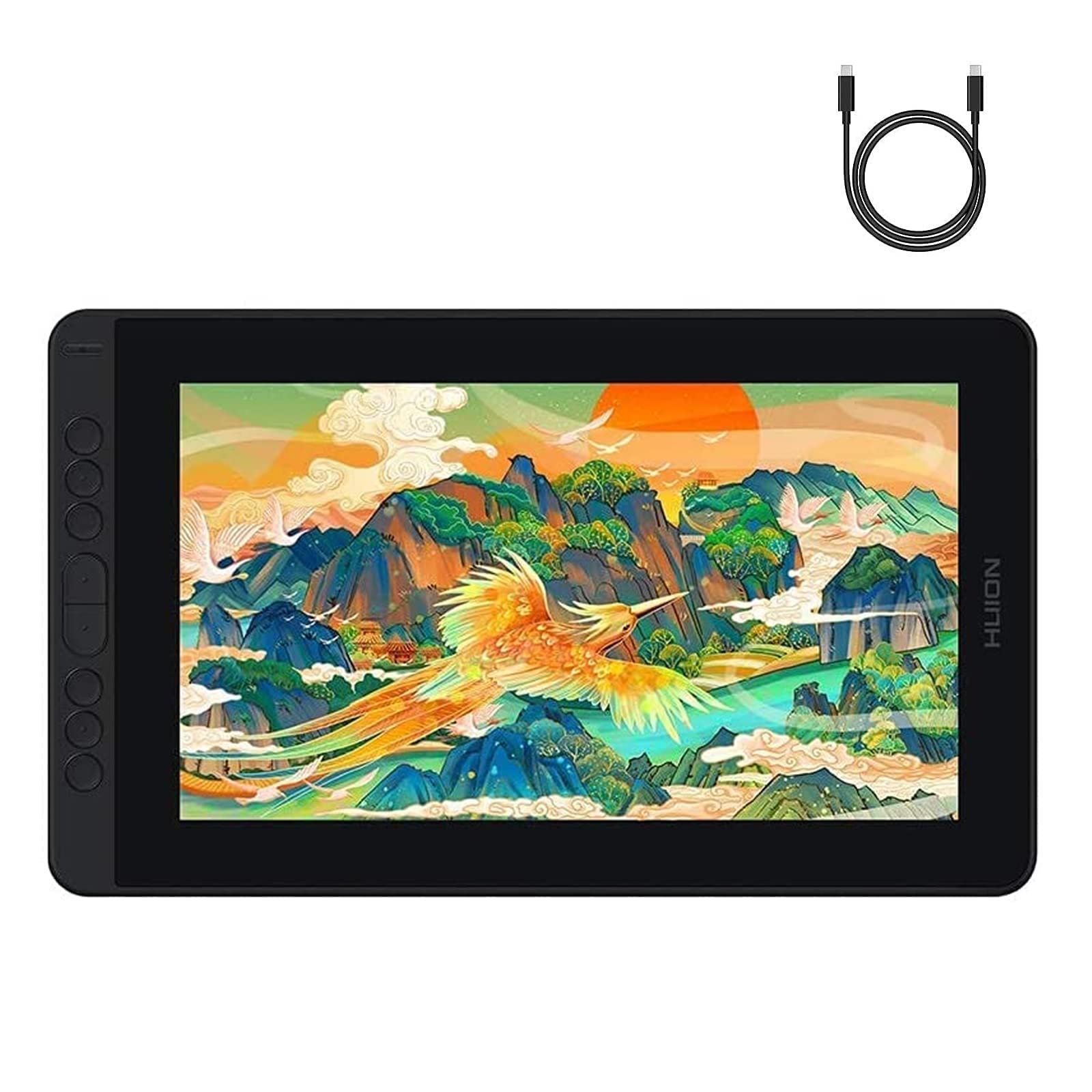 HUION KAMVAS 12 Full Laminated Screen Drawing Tablet with Battery-Free Pen - Android & Windows Compatible Digital Art Pad for Artists, Designers & Students - Perfect for Digital Painting, Animation & Online Teaching