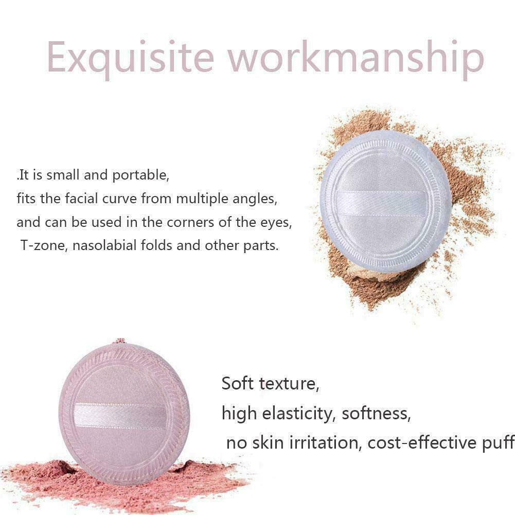Premium Powder Puff for Women - Soft Makeup Sponge for Loose & Pressed Powder - Dry & Wet Use - Foundation & Contouring Blender - Under Eye & Face Application - 2 Pack Micro Round Puffs - Perfect for Daily Makeup & Professional Beauty Routines