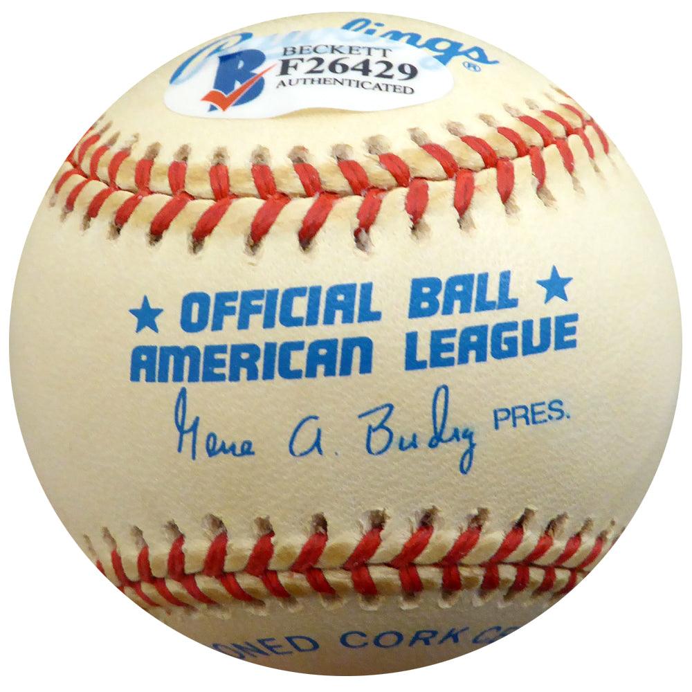 Allie Clark Autographed Official AL Baseball - New York Yankees Memorabilia with Beckett BAS #F26429 COA - Perfect for Collectors, Yankees Fans & Sports Memorabilia Displays