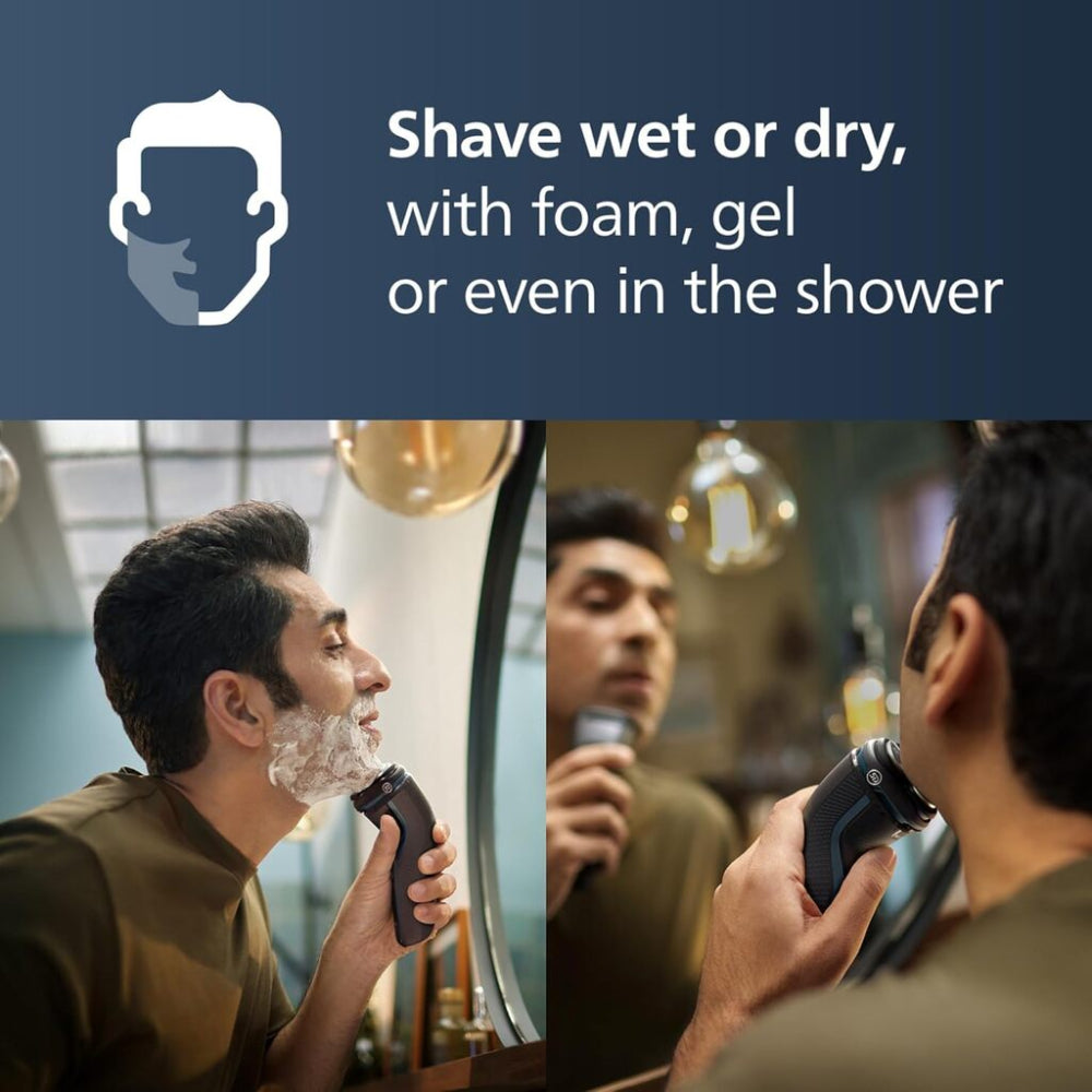 PHILIPS S3145/00 Series 3100 Electric Shaver - Wet & Dry Shaving for Men - Cordless Rechargeable Razor with ComfortCut Blades - Perfect for Travel, Gym & Daily Use