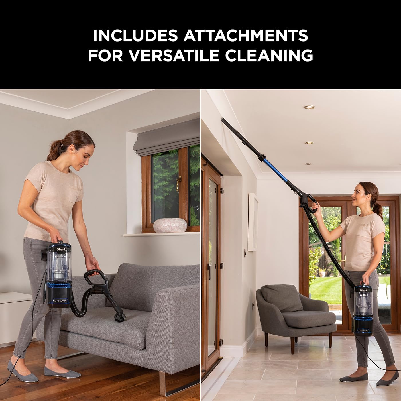 Shark Upright Vacuum Cleaner 750W with Lift-Away Tech for Home Cleaning