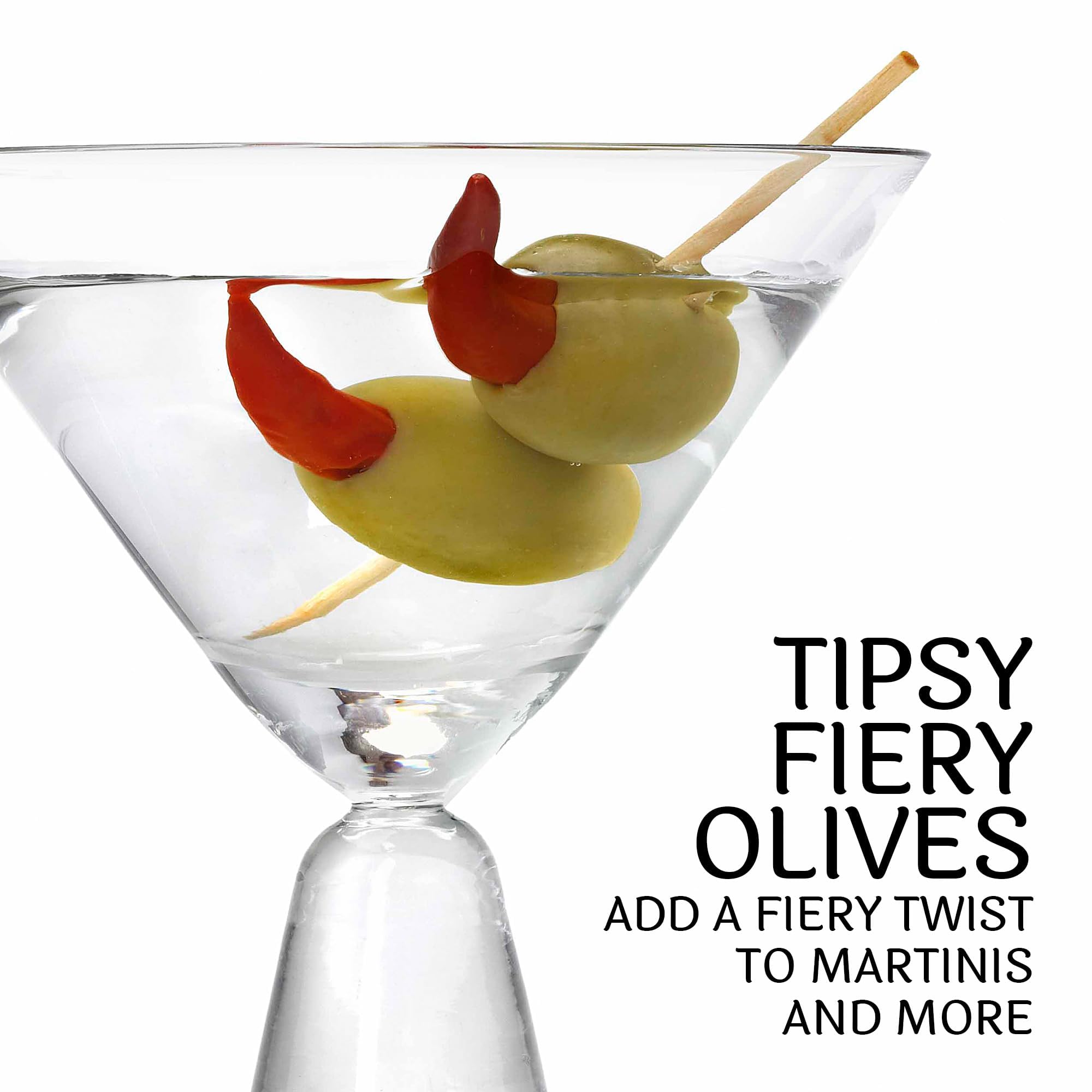 Premium Sable & Rosenfeld Tipsy Fiery Olives - Jumbo Green Olives Stuffed with Spicy Turkish Peppers - Perfect Vodka-Infused Cocktail Olives for Bloody Mary & Martini Garnish - Gourmet Bar Snacks & Party Appetizers - 5oz (Pack of 3) - Ideal for Home Entertaining, Cocktail Parties & Holiday Gatherings