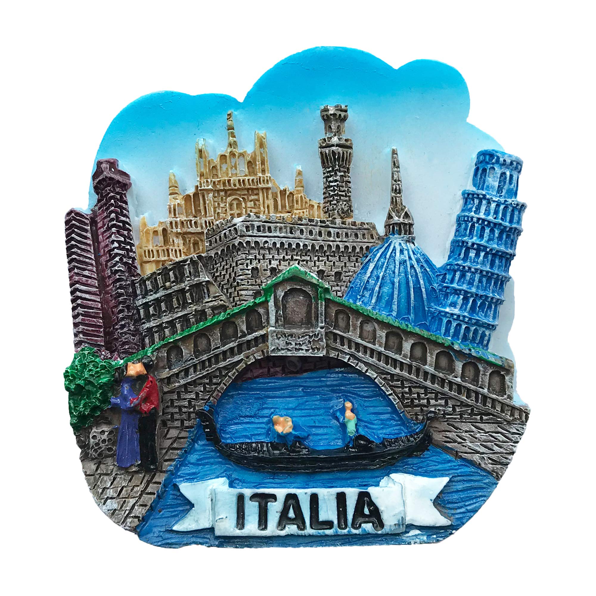 3D Venice Italy Fridge Magnet - Souvenir, Travel Gift, Home Decoration - Perfect for Refrigerators, Lockers & Scrapbooking
