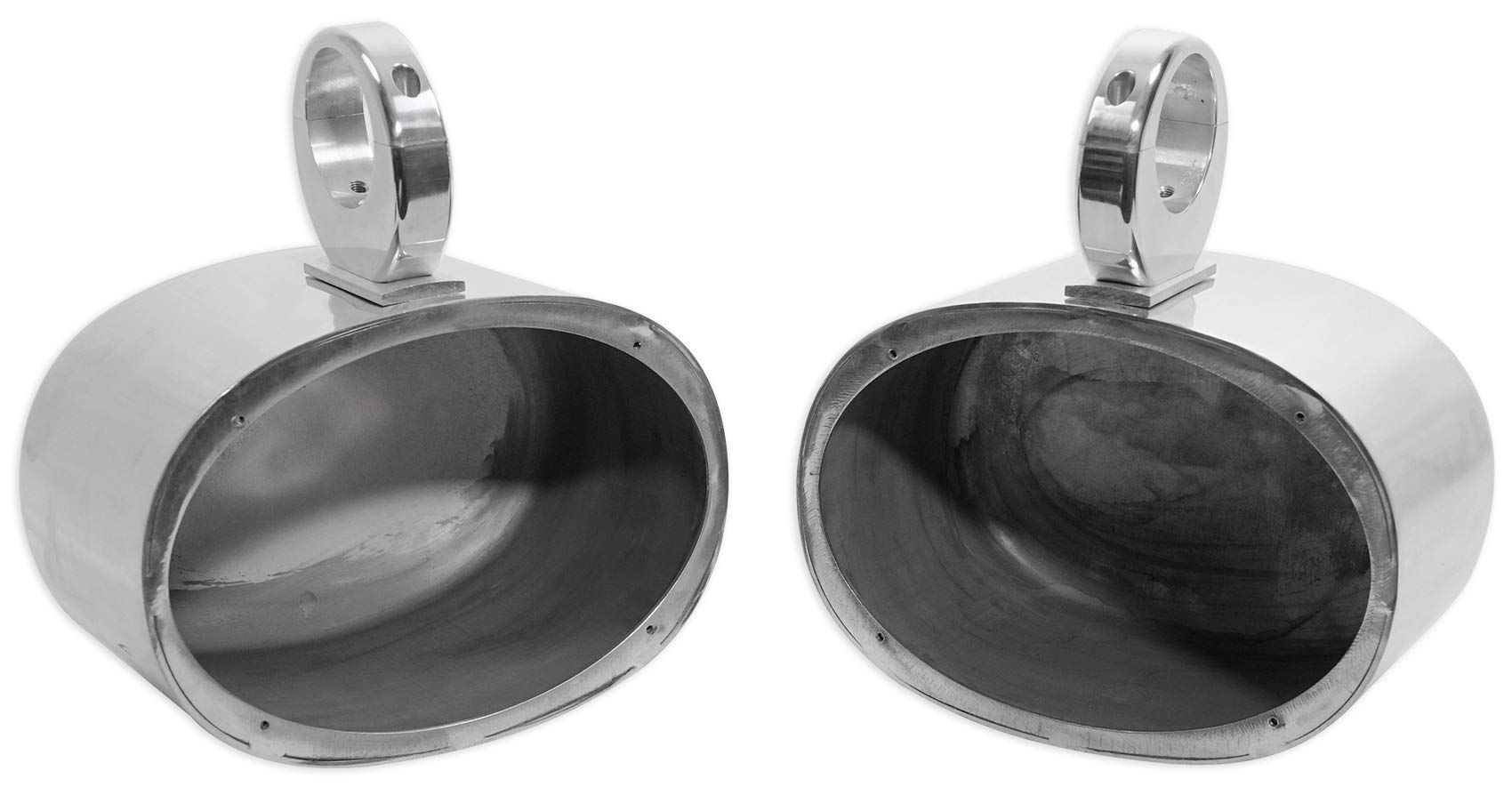 (2) Kicker CSC693 6x9 360 Degree Swivel Chrome Tower Speakers - High Power Audio for RZR, ATV, UTV - Perfect for Off-Road Adventures & Outdoor Parties